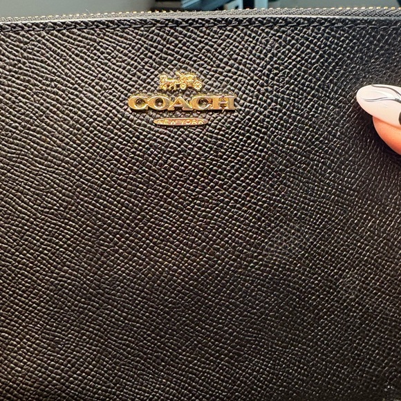 Coach Black Textured Wristlet - Picture 2 of 7